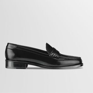 KOIO Brea Sleek Black Leather Loafers